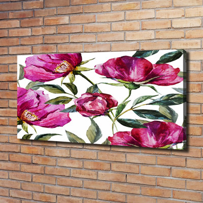 Pink Peonies - Wrapped Canvas Print