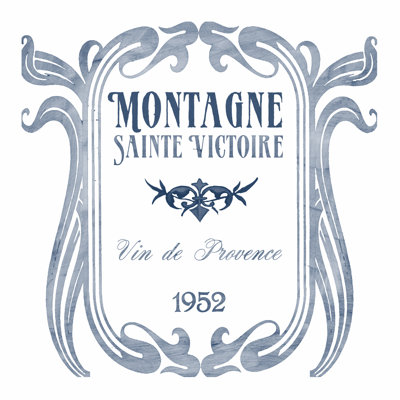 Indigo étiquettes à vin V