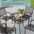 Brojanac Round Steel Outdoor Dining Table Yes , 29.53 " W 36.02 " D