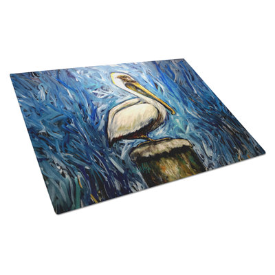 Planche à découper en verre Pelican Blues