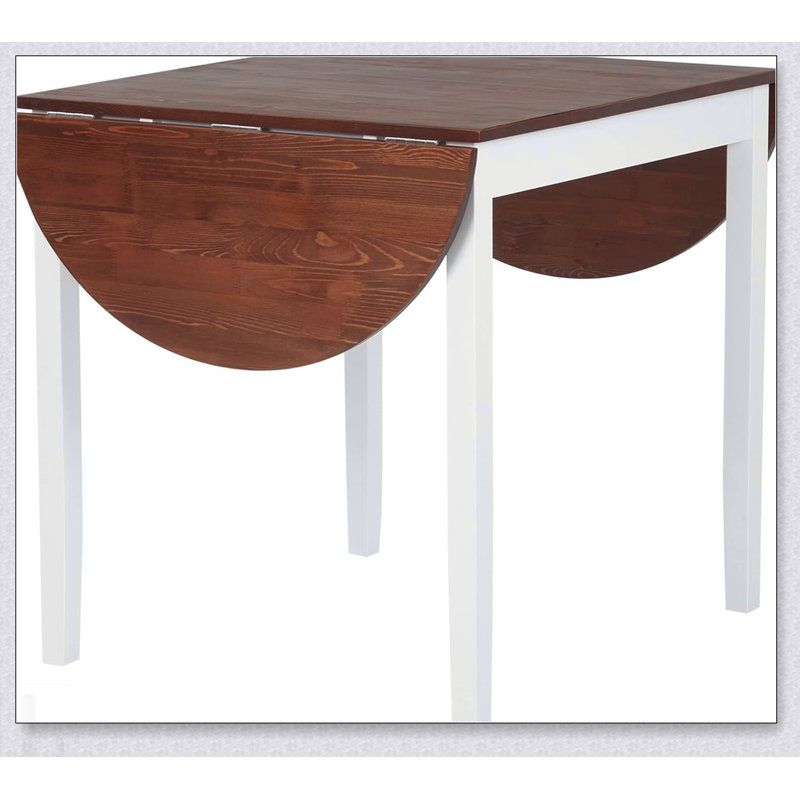 Table de salle à manger pliante en bois massif de la marque, avec abattant peu encombrant pour les petites cuisines et les appartements, conception ronde extensible