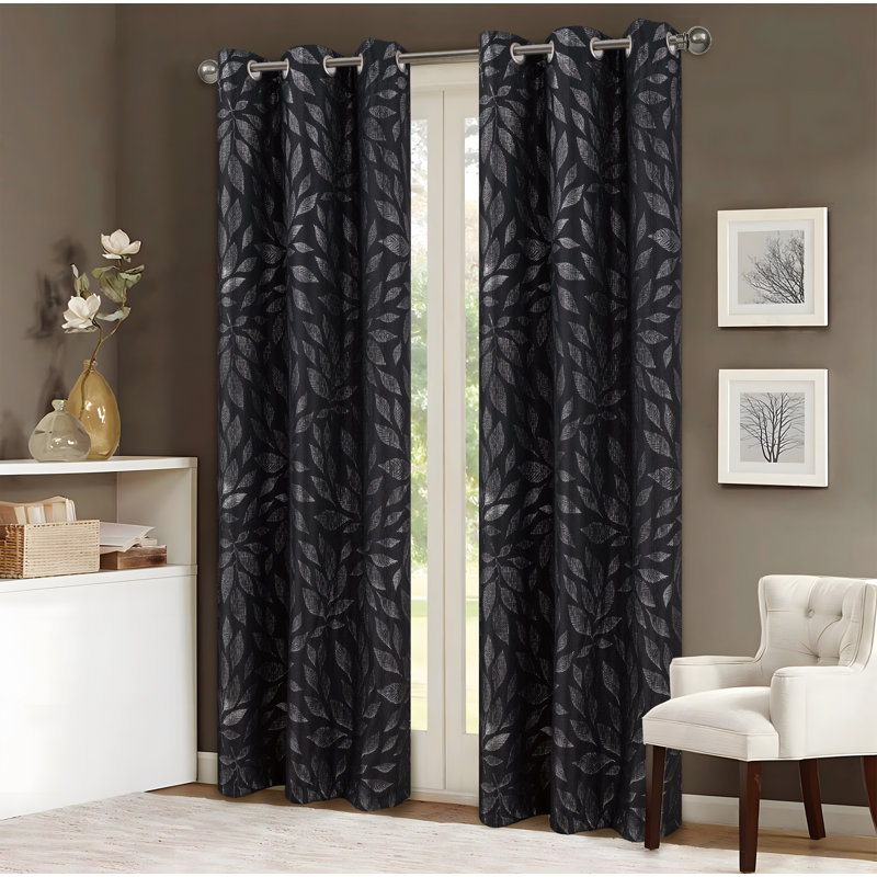 Ensemble de rideau de fenêtre Bexley, Noir