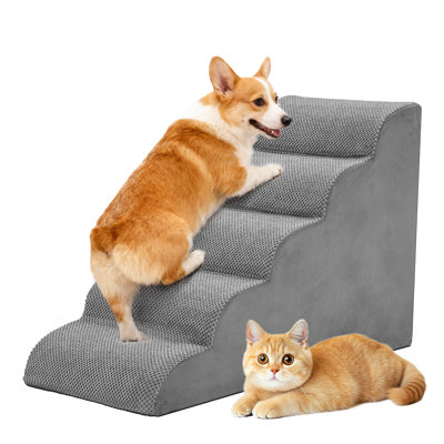 Nonslip High Density Foam 5 Step Pet Staircase