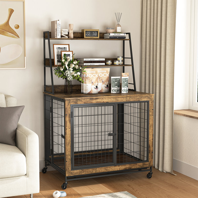 Caisse pour chien avec trois tablettes