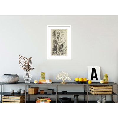 Musicien assis (Seated Musicians) by Pablo Picasso -Framed Giclee Print