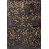 Rapture Abstract Area Rug in Brown