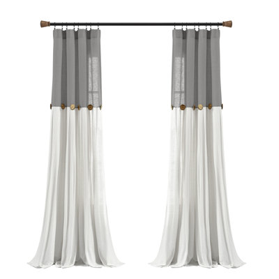 Beckham Semi Sheer Curtain Single Panel