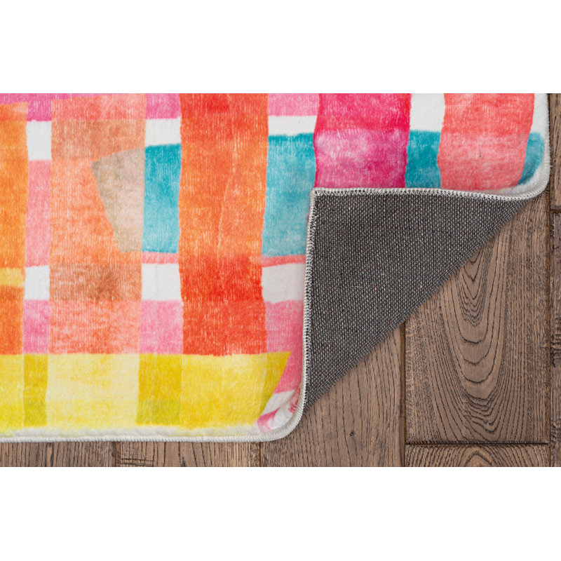 Antaniyah Faux Rabbit Fur Hand Tufted Rug, Rectangle 3' x 5'