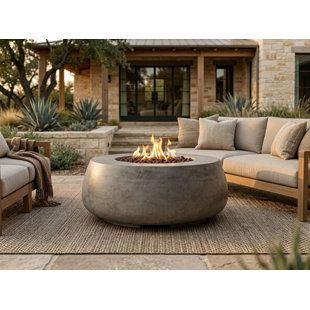 Dune Pewter Gray Outdoor Fire Bowl