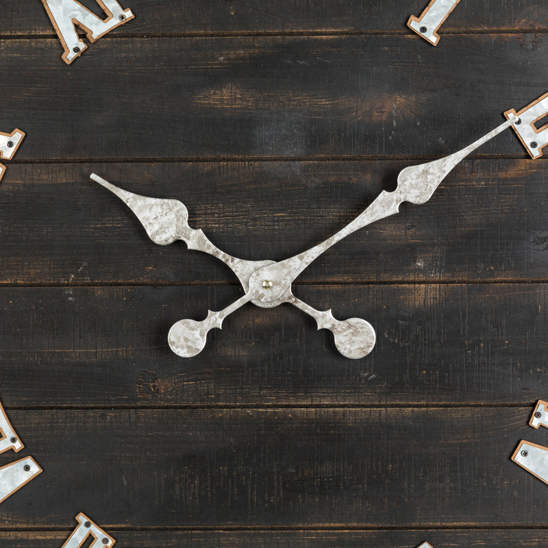 Downs Manufactured Wood Wall Clock