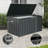 Domi Louvered 190 Gallons Patio Metal Storage Box Outdoor Lockable Deck Box-122071843