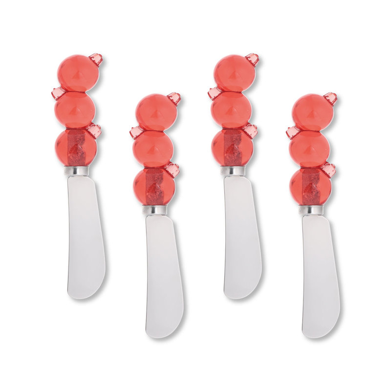 Ornaments Transparent Polyresin Cheese Spreader, S4