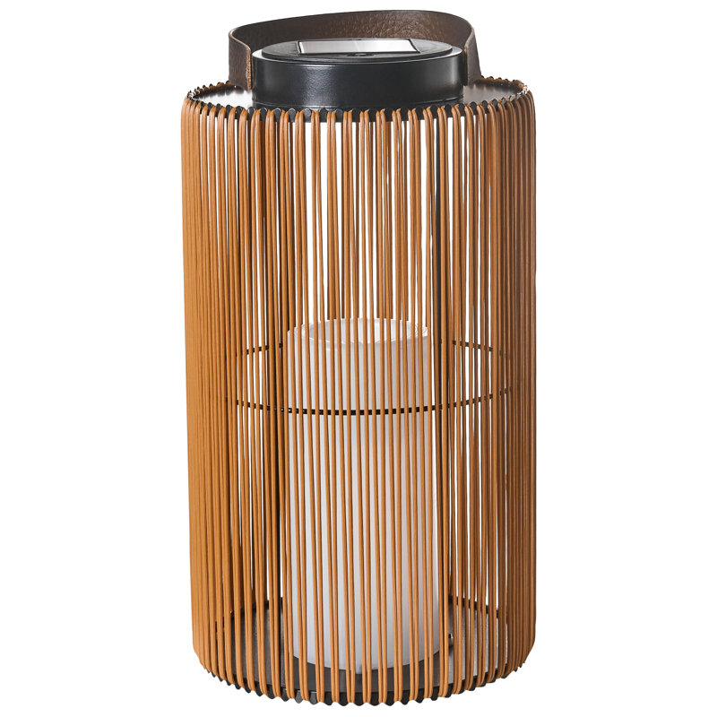 MACHILI 53cm Integrated LED Outdoor Lantern, Brown