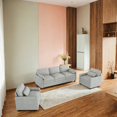 Extra-large Double-cushion Sofa Set