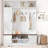 3-In-1 Hall Tree With 6 Hooks,  Storage Bench  Multiple Storage Space-812132038