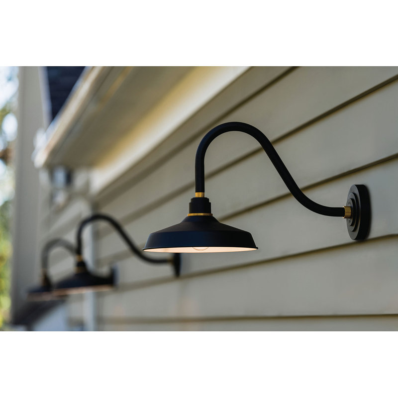 Foundry Wall Mount Outdoor Barn Light, Museum Bronze, 9.12" H x 9.5" W x 13.25" D