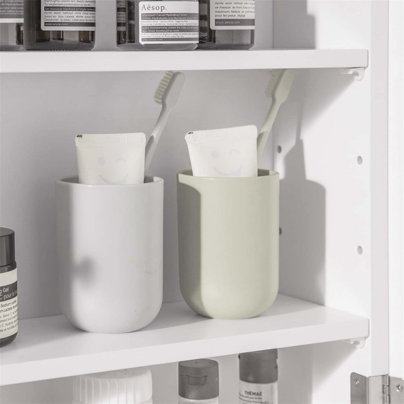 Aaleeyah Bathroom Cabinet, White