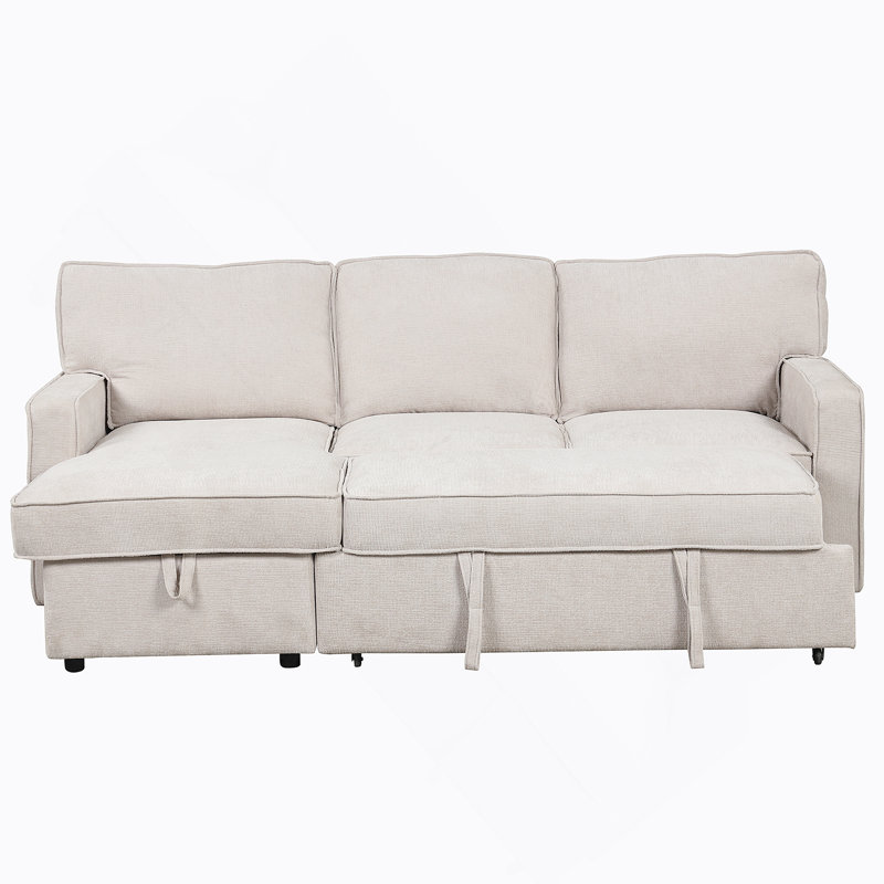 Canapé-lit modulaire Upholstery avec espace de rangement, port USB, 2 porte-gobelets sur les coussins de dossier