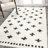 Cristo Berber Geometric Shag White/Gray Rug-1268441454