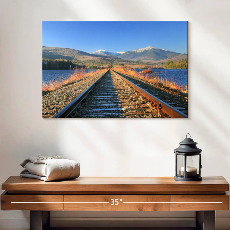 Lilie Androscoggin River Train Tracks, 16" H x 24" W