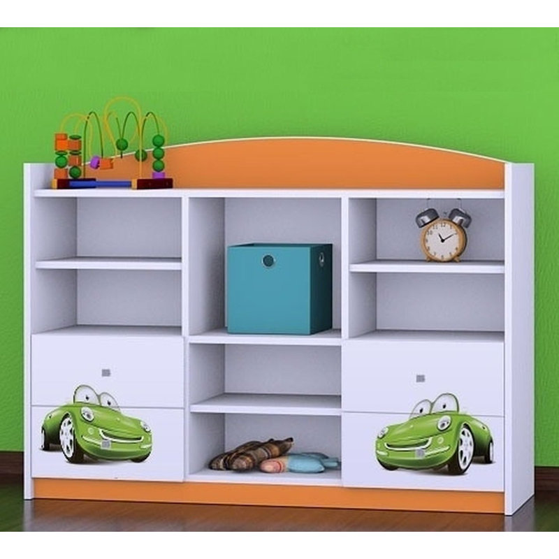 Rosemary 92cm H X 129cm W Transportation Kids Cube, Orange