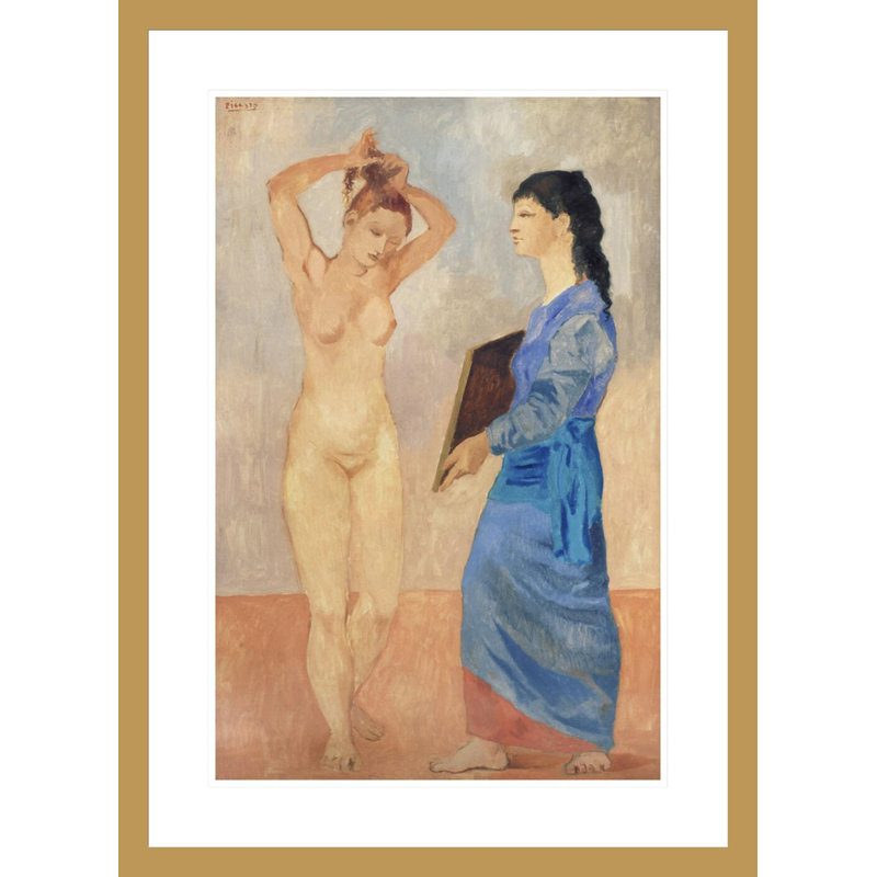 «La Toilette» par Pablo Picasso, impression giclée sur cadre, H 29,5 po x l 21,49 po