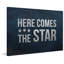 Here Comes the Star 1 Piece Wrapped Canvas Wall Art-209928567