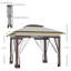 Tente escamotable avec filet et sac de transport Outsunny 12 pi x 12 pi-110378451