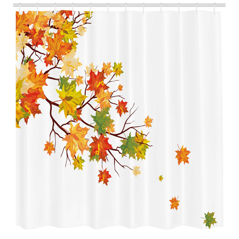 Shower Curtain with Hooks Included, 70" H x 69" W