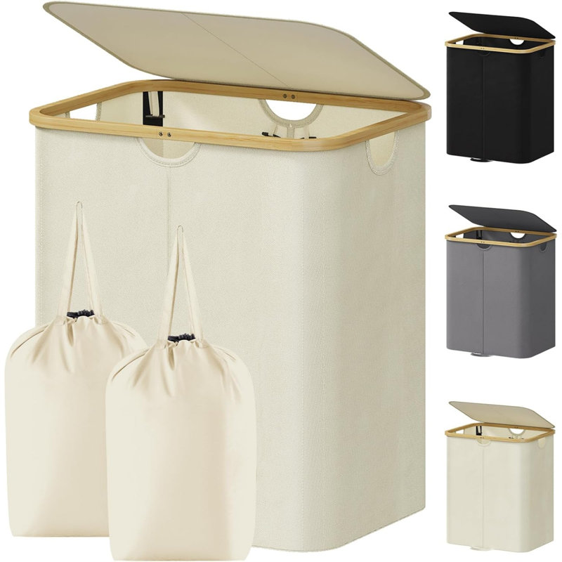 Polyester Laundry Cart, Cream White