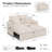 Naykin 2-Person Faux Fur Sofa Bed with Removable Cushion Cover-1034732970-1017162313