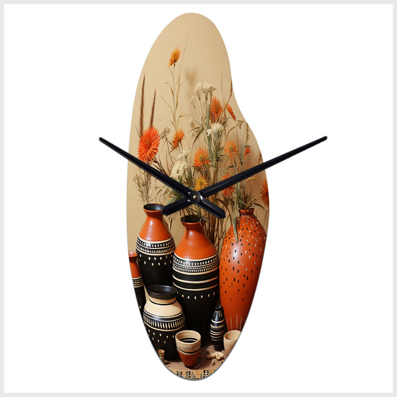 Ehrhorn Native American Art Poteries Expression - Art amérindien avec horloge asymétrique, Médium
