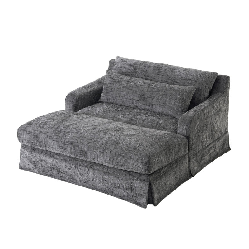 Canapé-lit Chenille, canapé Cama, canapé-lit, canapé causeuse, canapé décontracté, Gris