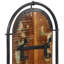  Portemanteau brun et noir en bois massif récupéré, fer standard-1435903821