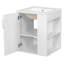 Armoire de salle de bain murale 20 po avec armoire latérale