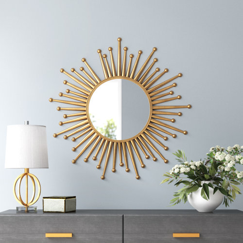 Willa Arlo Interiors Lenum Metal Sunburst Wall Mirror & Reviews | Wayfair