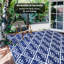 Tapis d'extérieur à motif géométrique moderne réversible-852082597-861445140