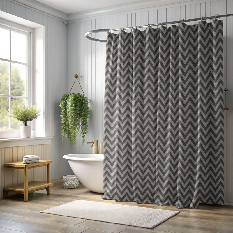 Rideau de douche Comfy Christmas - Premium, H 74 po x l 71 po, Noir