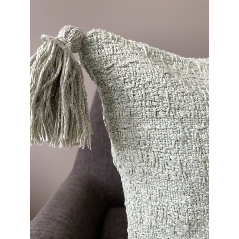 Housse de coussin d'intérieur en polyester , Vert menthe