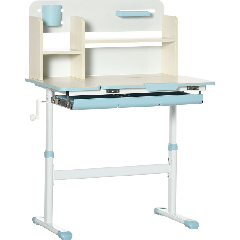 Bureau d'étude en bois pour enfants, table d'étude pour enfants à hauteur réglable, bureau d'écriture pour étudiants