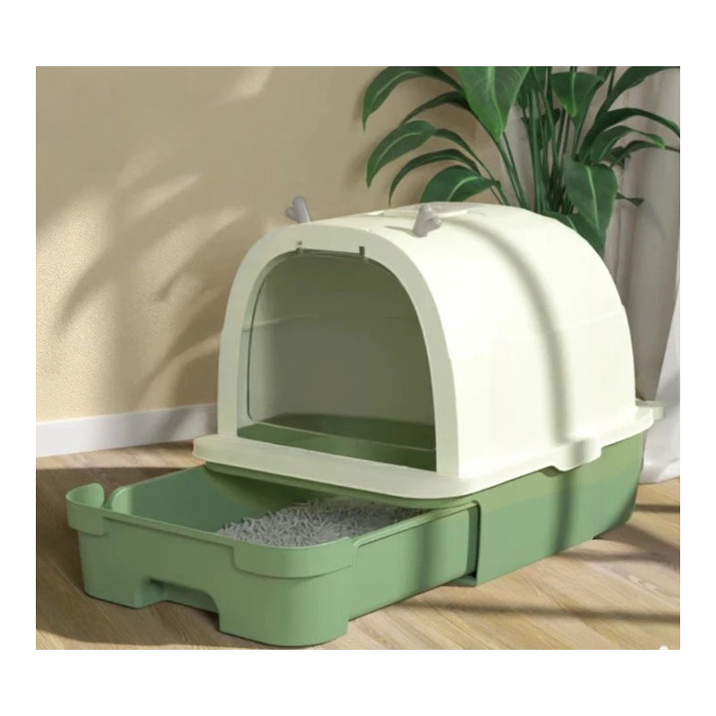Gower Plastic Litter Box, Green