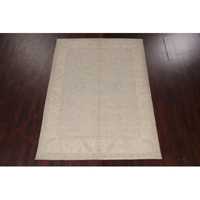 Vegetable Dye Oushak Turkish Area Rug 7x9