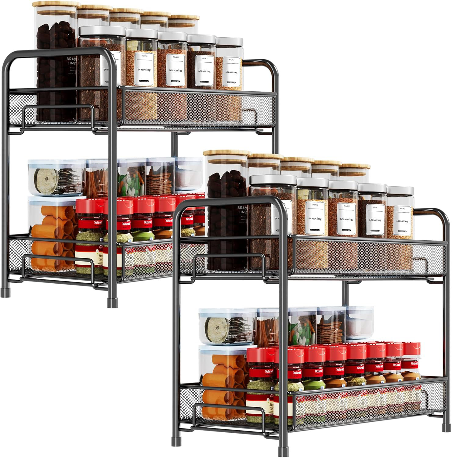 Prep Savour Spice Rack Organizer For Countertop Pack Wayfair - Main Image