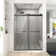 48'' W 76'' H Semi-Frameless Rectangle Reversible Shower Enclosure