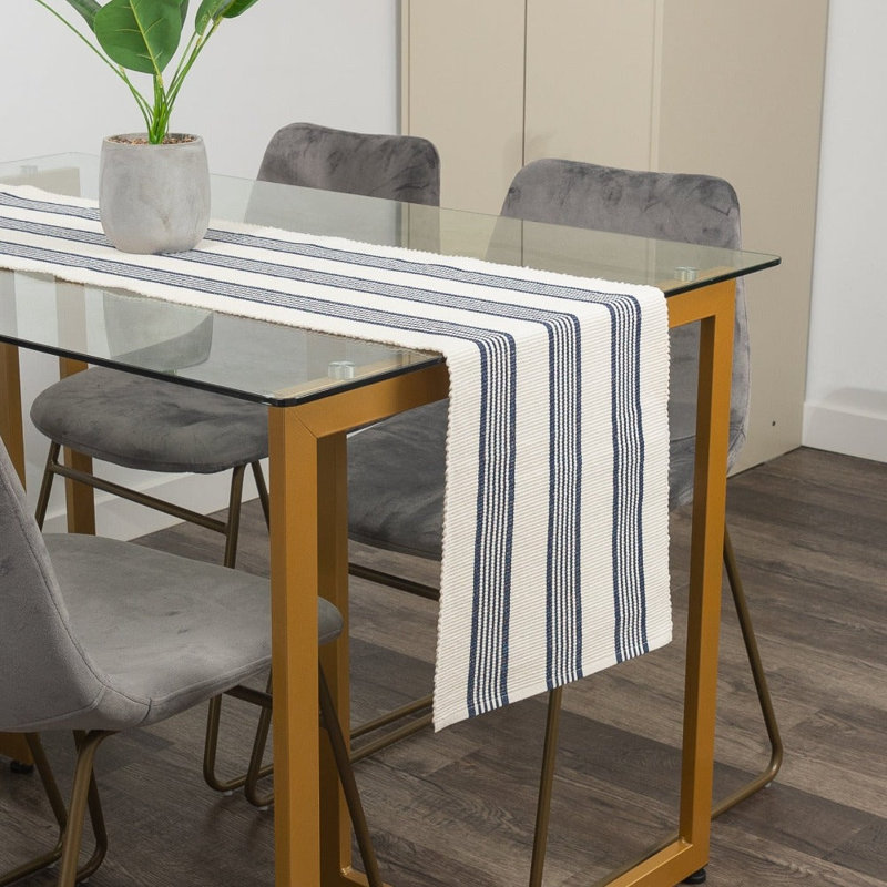 Chemin de table Vaya, 54 po x 13 po, Bleu