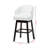 Upholstered Counter Stool with Solid Wood Frame-20238976