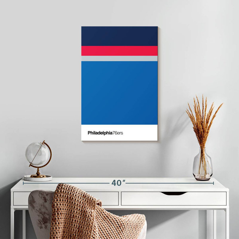 Sirecs Philadelphia 76Ers, H 24 po x l 16 po