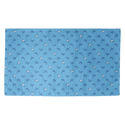 Tapis bleu baleines Avicia
