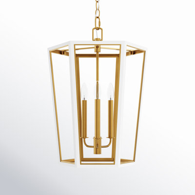 3 - Light Dimmable Lantern Geometric Chandelier