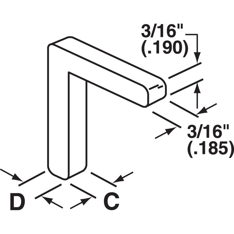 Nylon clé en coin Prime-Line